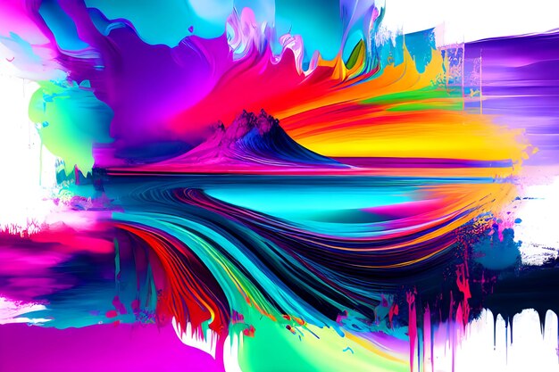 Abstract colorful watercolor background hd