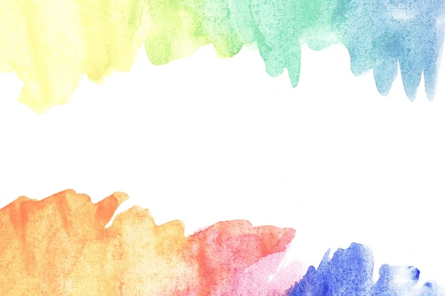 Abstract colorful watercolor painting