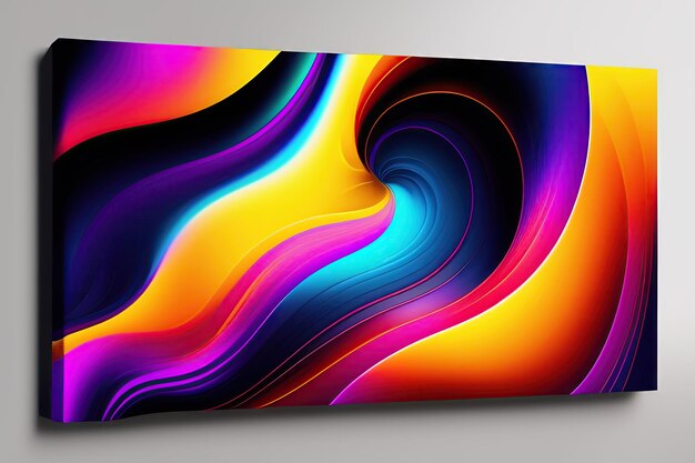Abstract colorful wave background for design