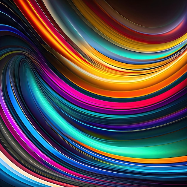 Abstract colorful wave background for design