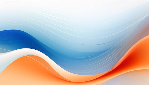 Фото Абстрактный цветный волновой фон современный фон с волновой градиентной формой, сгенерированный ии