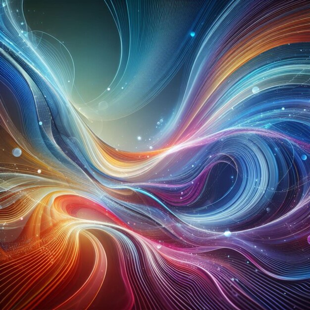 Abstract colorful wave elegant background