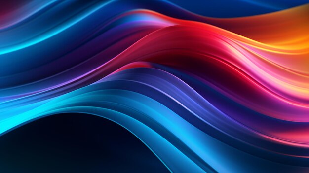 Abstract colorful wave landscape background