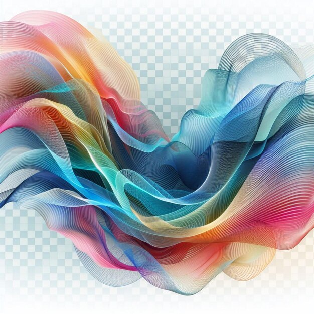 abstract colorful wave transparent stylish background