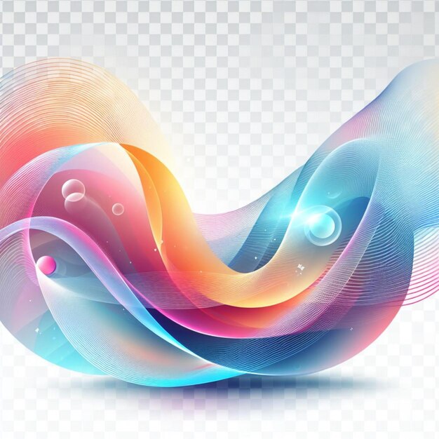 abstract colorful wave transparent stylish background