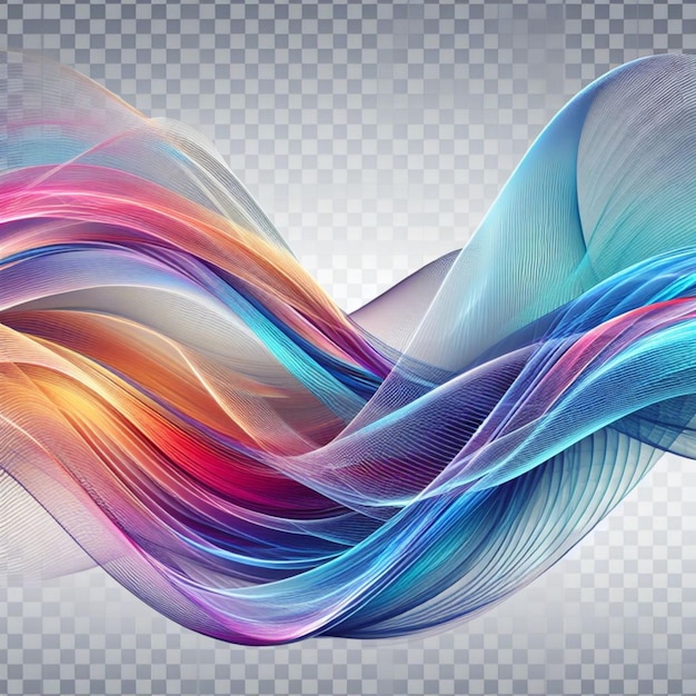 abstract colorful wave transparent stylish background