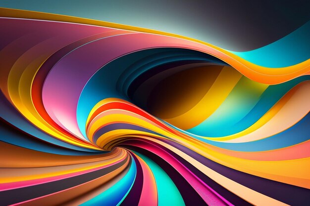 abstract colorful wavy background wallpaper