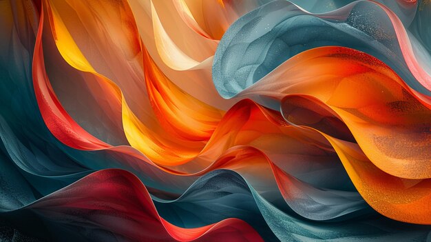 Abstract Colorful Wavy Texture