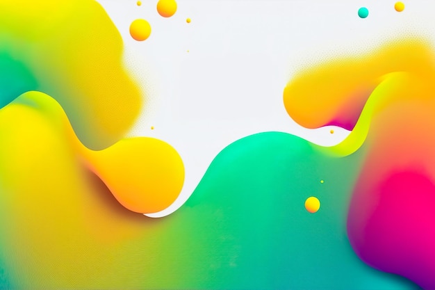 Abstract colorful over white background Generate Ai