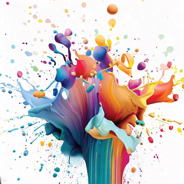 Abstract colour splash background image