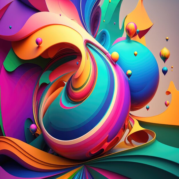 Abstract colourful background in mysterious geometric shapes
