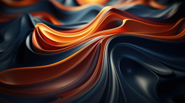 Photo abstract colourful background with waves wavy background pattern