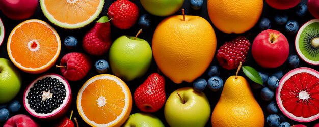 abstract colourful fruits background fruits website banner background