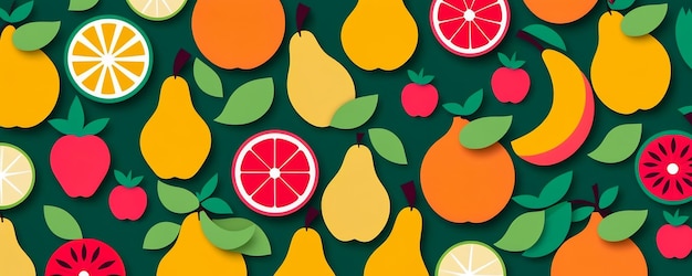 Photo abstract colourful fruits background fruits website banner background