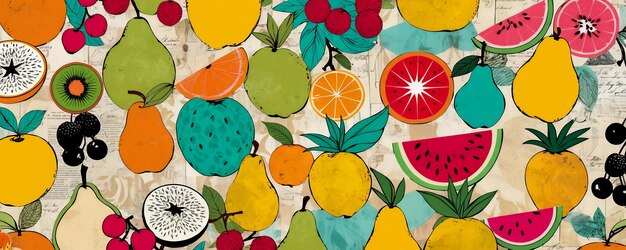 abstract colourful fruits background fruits website banner background