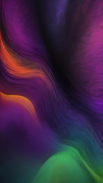 Abstract colourful gradient texture with black purple and green