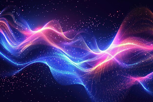 Abstract colourful wave background data transfer concept generative ai