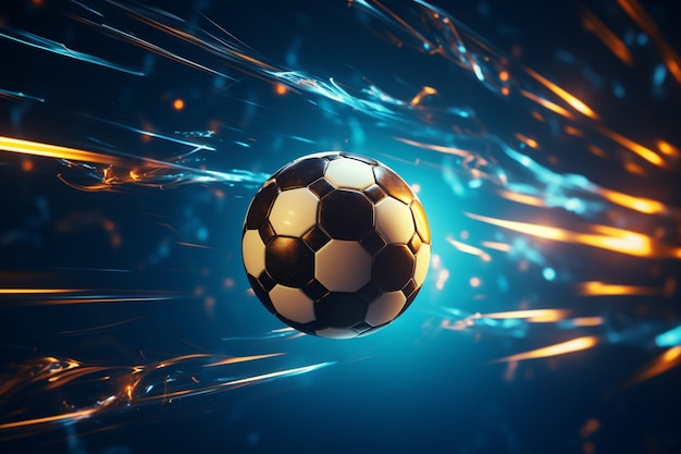 Abstract competitie achtergrond Voetbal grafisch op een digitaal ontworpen verlichte grond