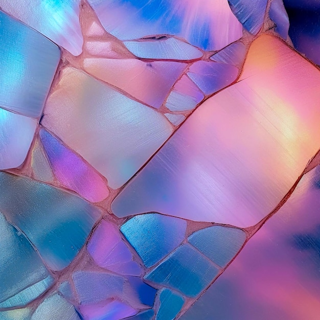 Abstract composed of translucent and iridescent opal background AI Generated