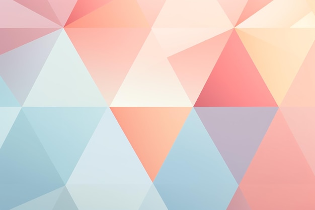 Foto composizione astratta di forme geometriche su sfondo sfumato pastello ai generato