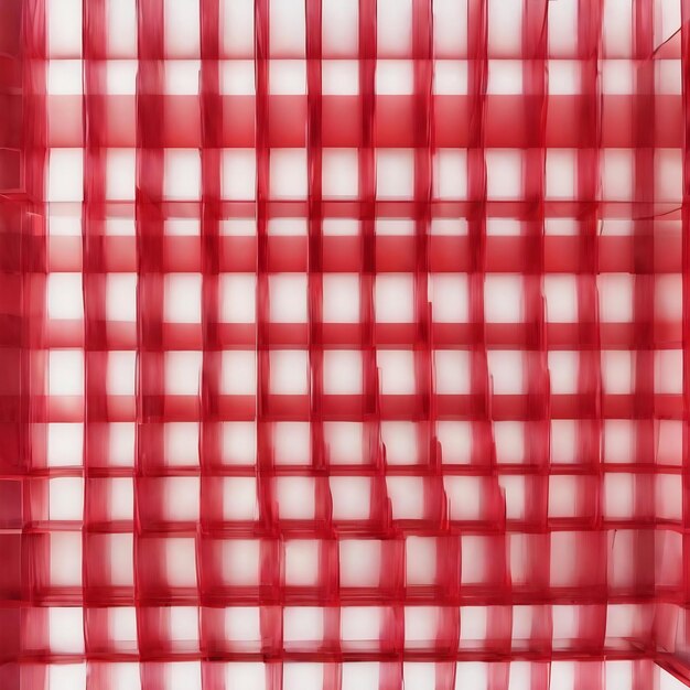 Foto composizione astratta di forme d'onda rosse su uno sfondo digitale bianco che crea una cattura visiva