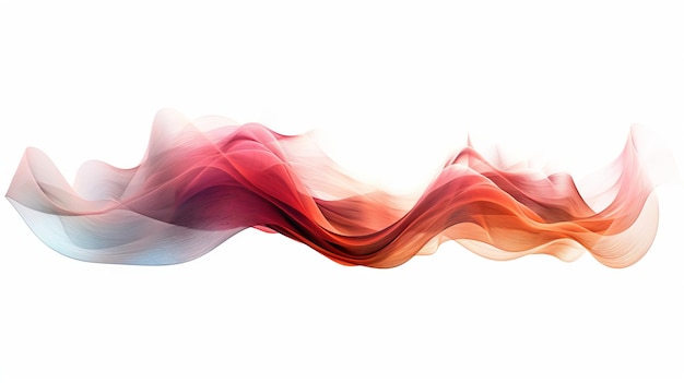 Abstract composition of red waveforms against a white digital background creating a visually captivating display that combines vibrant colors with a digital aesthetic Generative Ai