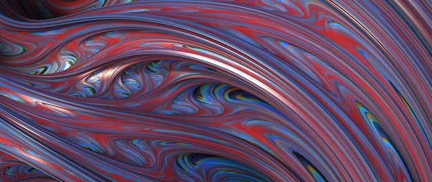 Абстрактный компьютерный фрактальный дизайн 3D-иллюстрация бесконечного математического Мандельброта