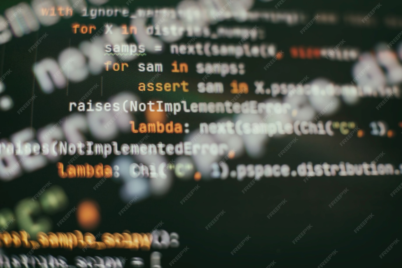 Premium Photo | Abstract computer script code. programming code screen ...