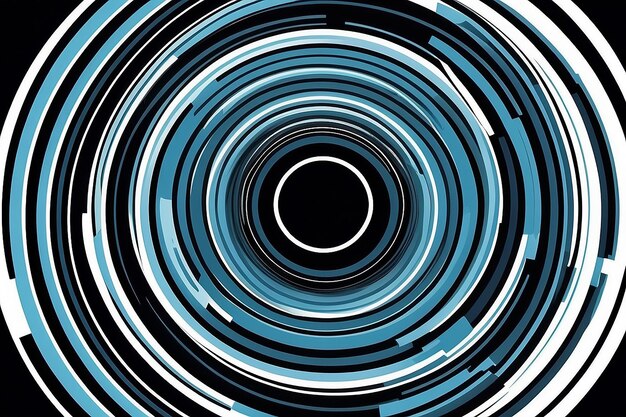 Абстрактный концентрический круг движется внутрь глубина расстояние фон рисунок с пространством для вашей копии