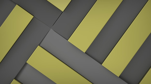 Абстрактная концепция черно-желтые 4k обои 3d рендеринг иллюстрации