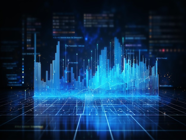 Abstract Connect blauwe lijn innovatiesysteem internet netwerk bedrijfstechnologie achtergrond