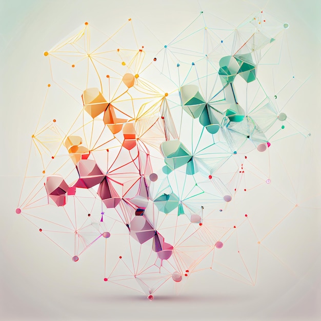 Abstract Connected Line Network Molecule