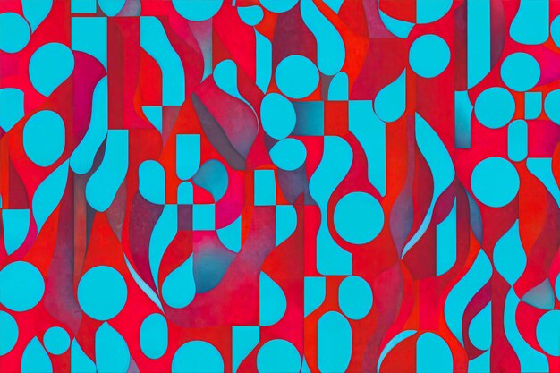 Abstract contemporary colorful texture background blue and red