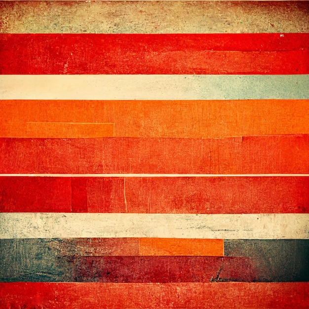 Abstract contemporary modern watercolor art Minimalist orange and red shades illustration