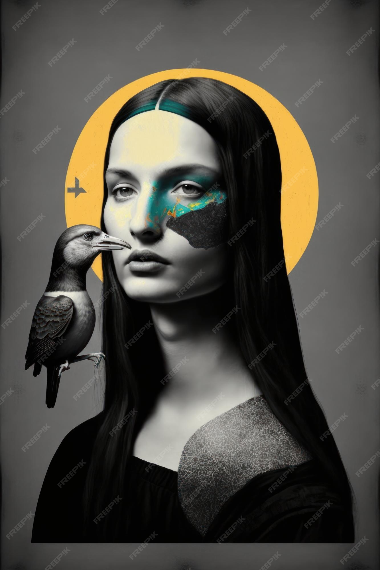 Artist Gives the Mona Lisa a Glamorous Modern Makeover