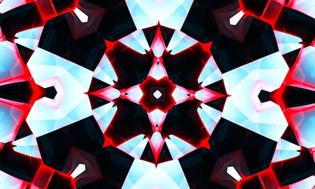 Photo abstract cool cross kaleidoscope motive x, super resolution for your project