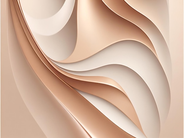 Abstract Copper Elegance Background with Depth