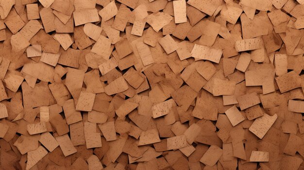 Abstract Cork Wall Texture With Repetitive Shapes And Subtle Surface Decoration