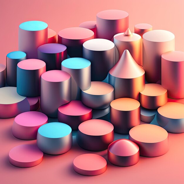 Abstract Cosmetic 3D Background