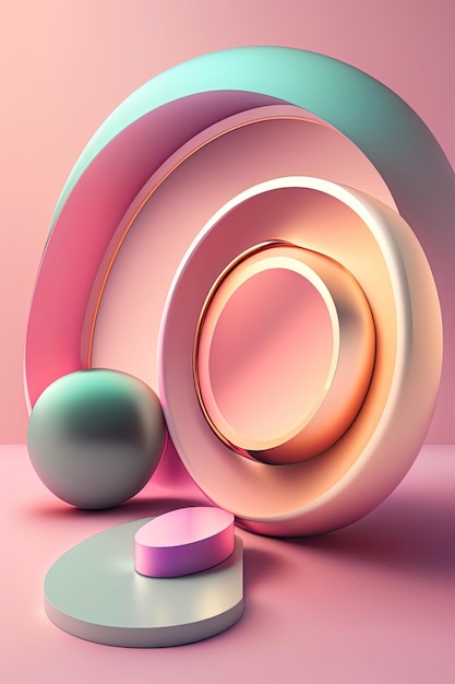 Abstract Cosmetic 3D Background