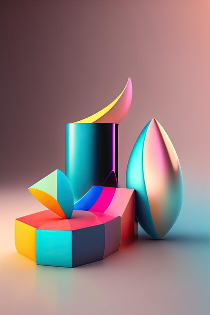 Abstract cosmetic 3d background