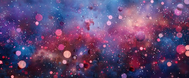 Abstract Cosmic Bokeh Lights in Deep Space