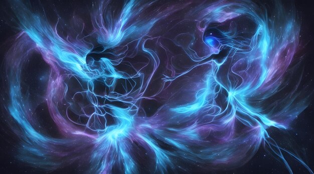 abstract cosmic soulmate entanglement AI generate