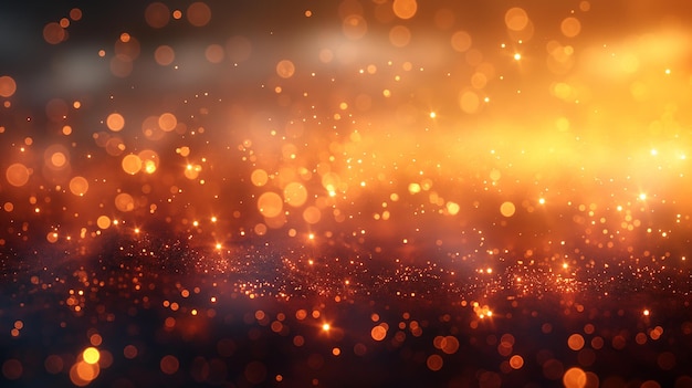 Abstract cream background with blurry festival lights and outdoor celebration bokeh