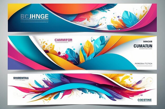 abstract creatief commercieel banner sjabloonontwerp