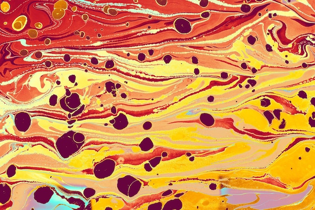 Abstract creative marble pattern texture traditional art of ebru marbling