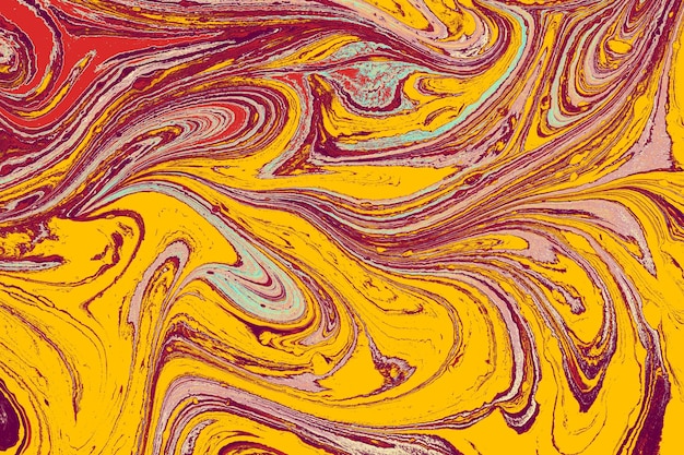 Abstract creative marble pattern texture traditional art of ebru marbling