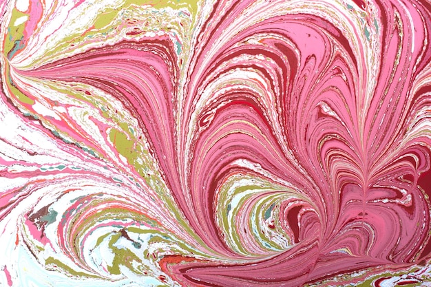 Abstract creative marble pattern texture Traditional art of Ebru marbling