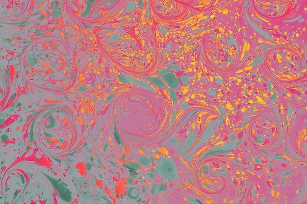 Abstract creative marble pattern texture Traditional art of Ebru marbling