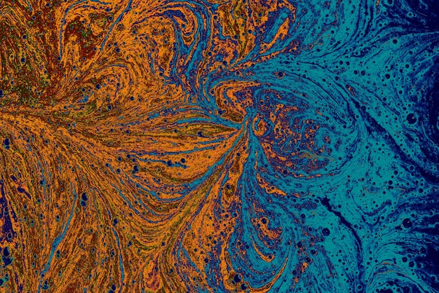 Abstract creative marbling pattern texture Traditional art of Ebru marbling